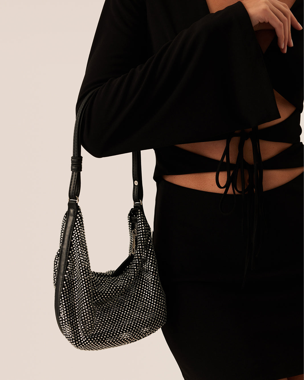 EDDA SHOULDER BAG - BLACK-Handbags-Billini-O/S-Billini