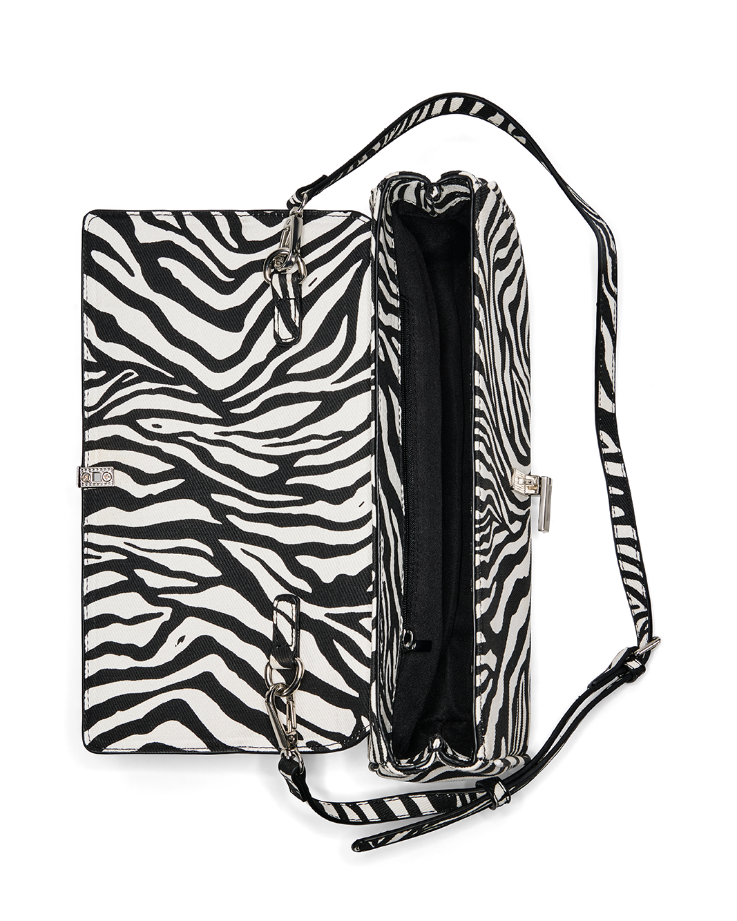 ELAINE CLUTCH BAG - ZEBRA-SILVER-Handbags-Billini-Billini