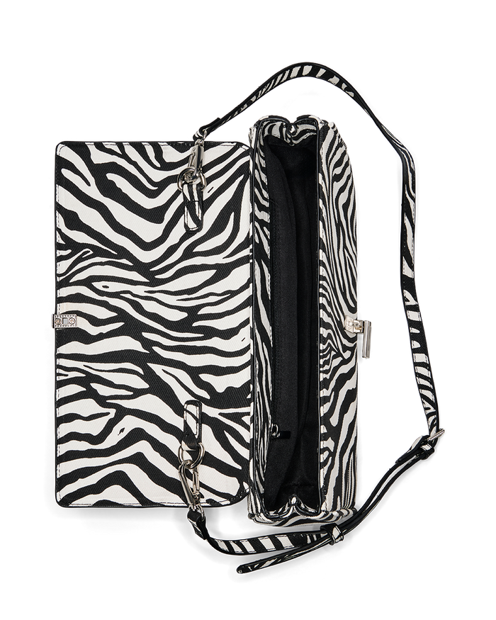 ELAINE CLUTCH BAG - ZEBRA-SILVER-Handbags-Billini-Billini