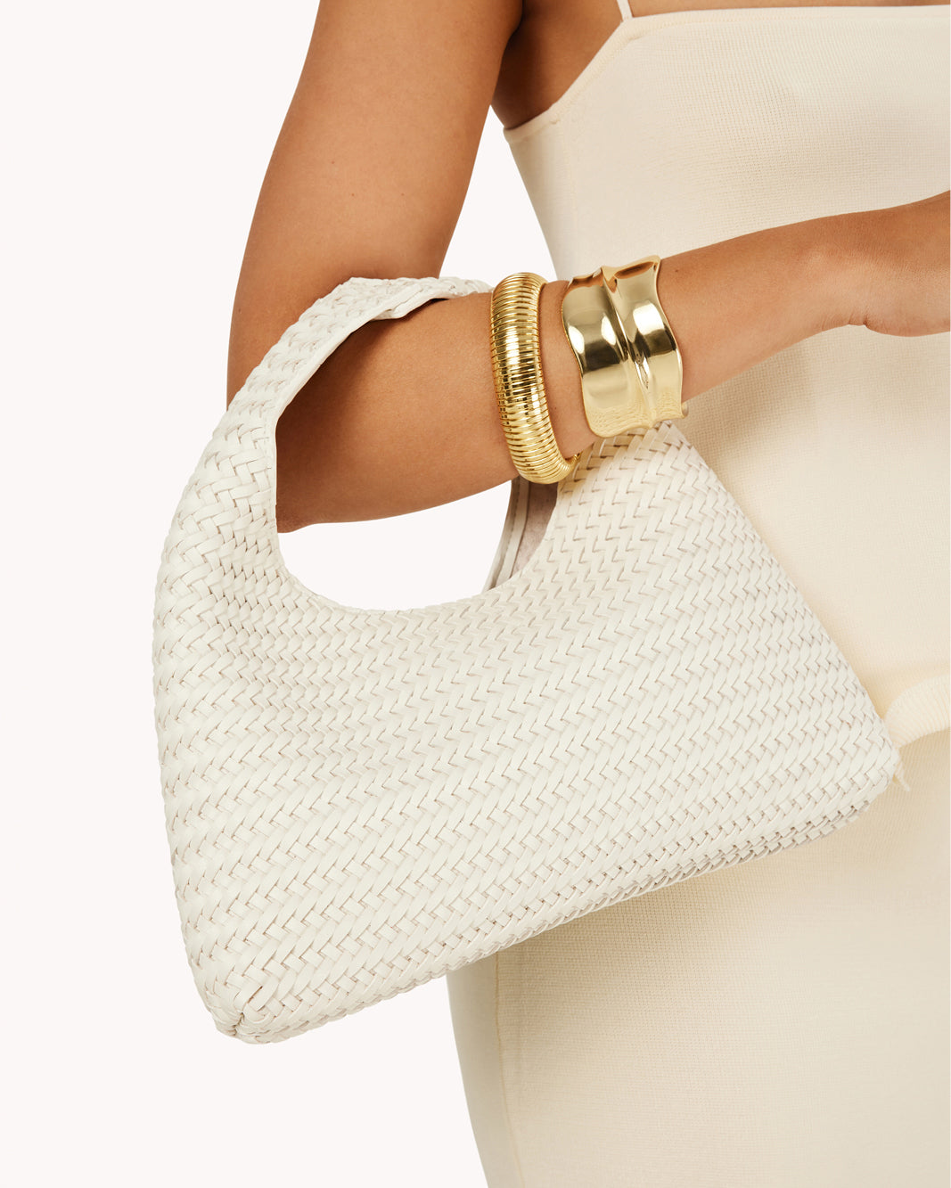 ELIANA HANDLE BAG - WHITE-Handbags-Billini-Billini