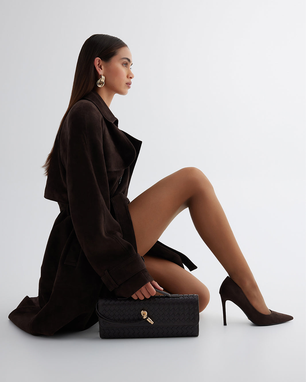 EMERIC - DARK CACAO SUEDE-PUMPS-Billini-Billini