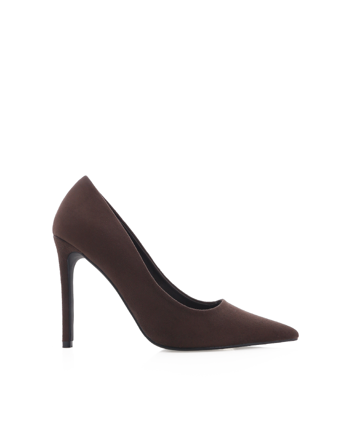EMERIC - DARK CACAO SUEDE-PUMPS-Billini-Billini