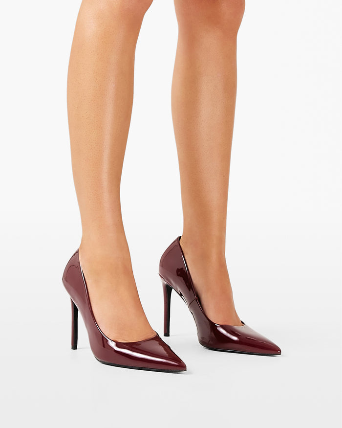 EMERIC - DARK CHERRY PATENT-PUMPS-Billini-Billini