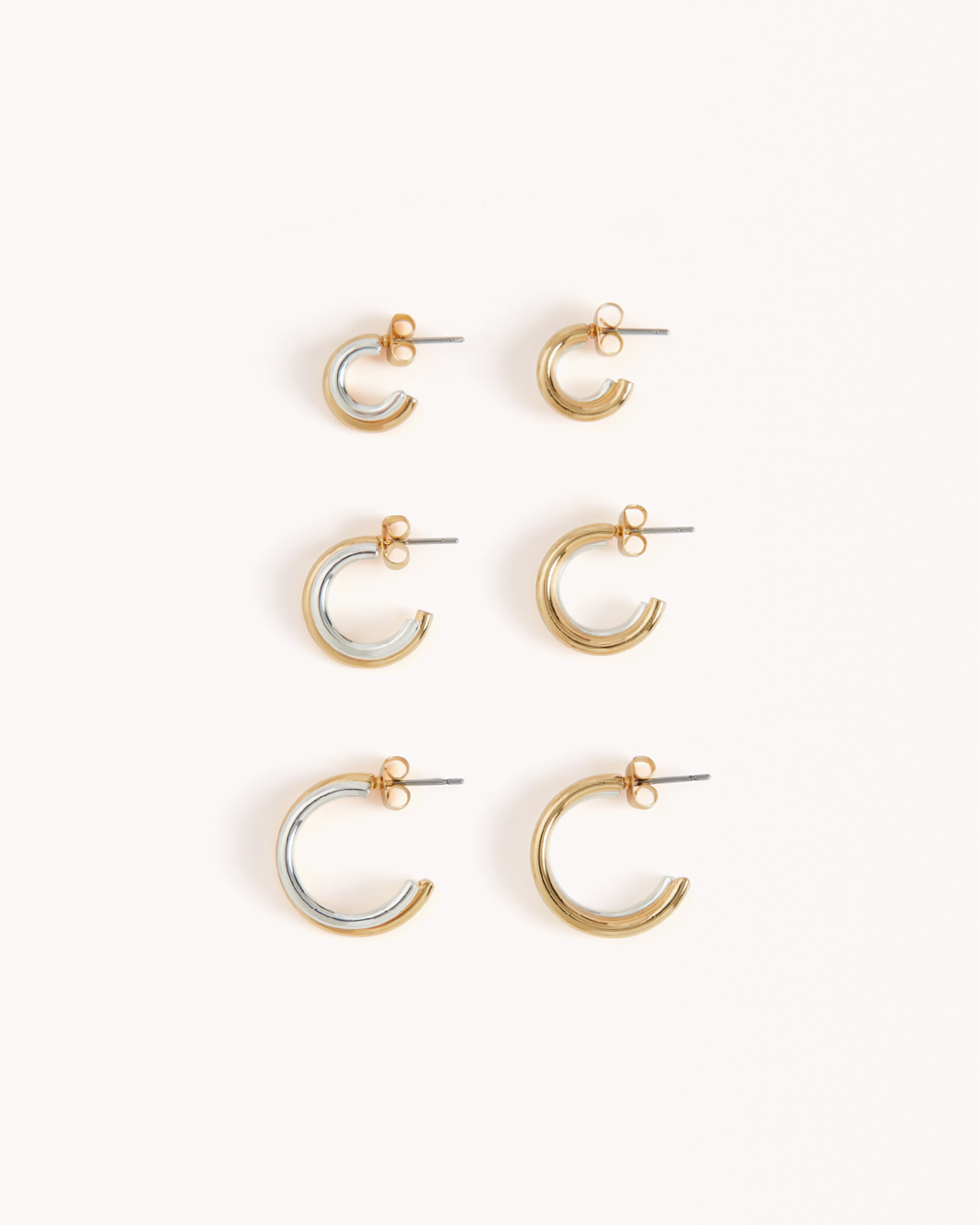EMILIA 3 PACK EARRINGS - GOLD PLATED18K-STERLING SILVER-JEWELLERY-Billini-Billini