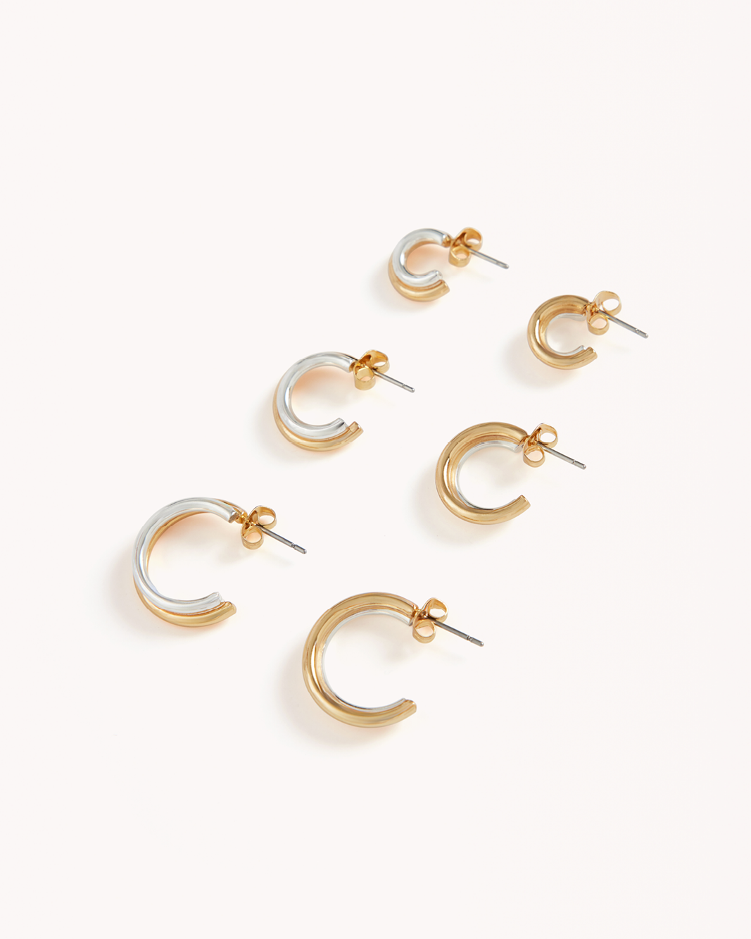 EMILIA 3 PACK EARRINGS - GOLD PLATED18K-STERLING SILVER-JEWELLERY-Billini-Billini