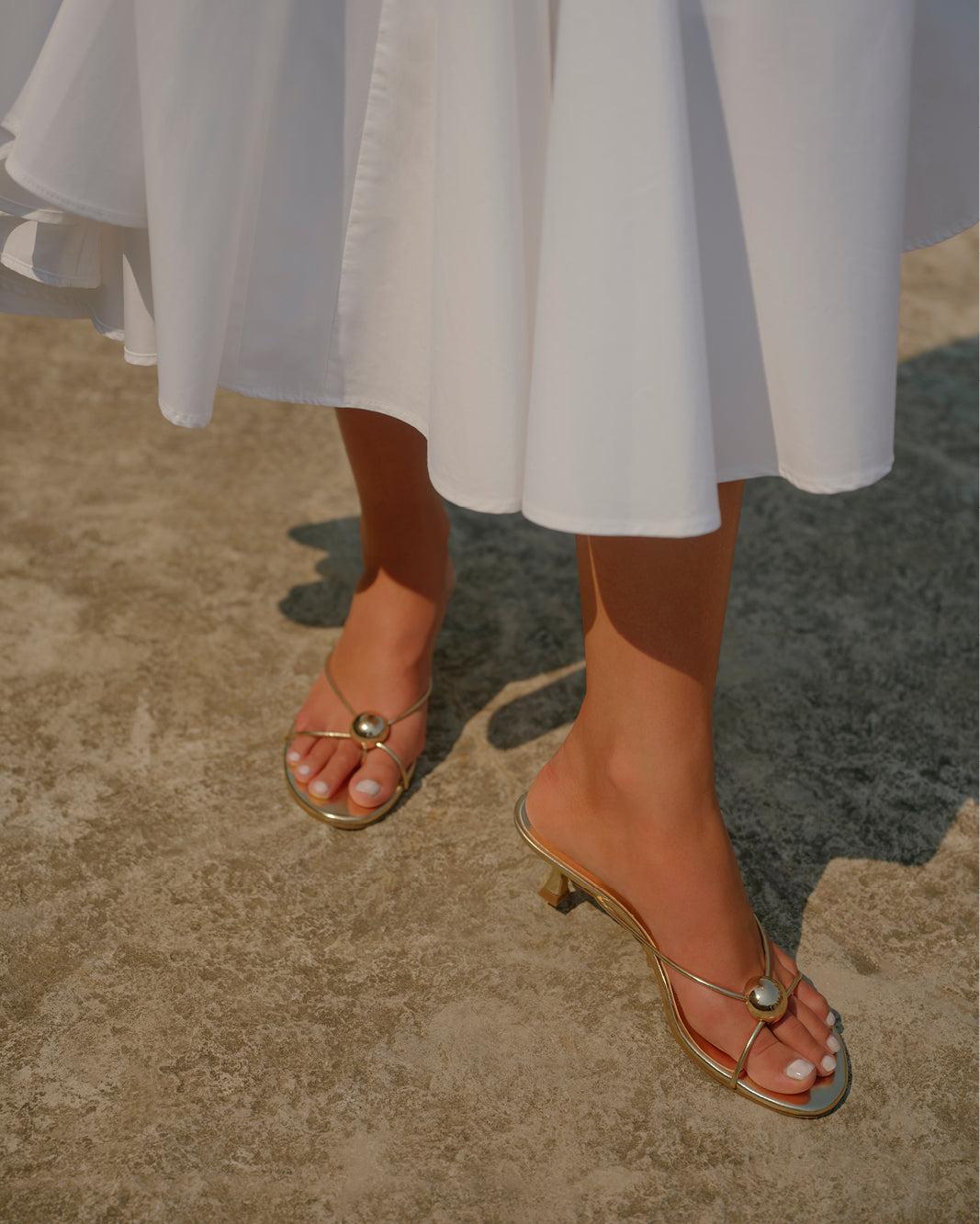 EVANGELINE - GOLD METALLIC-Heels-Billini-Billini