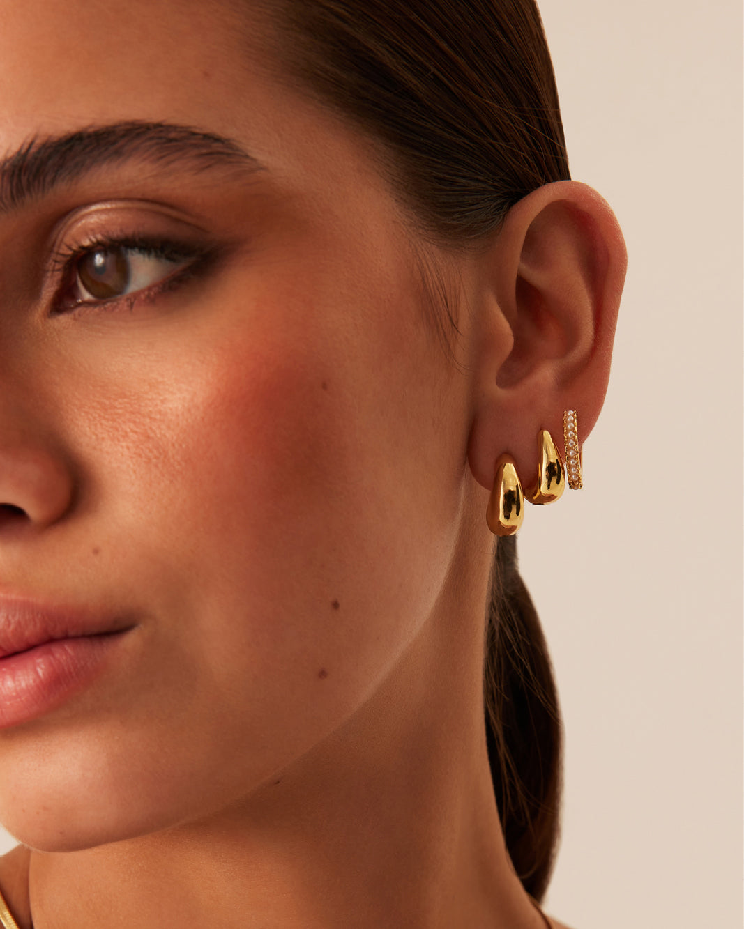 EVERLEIGH EARRING 3 PACK - GOLD PLATED 18K-JEWELLERY-Billini-O/S-Billini