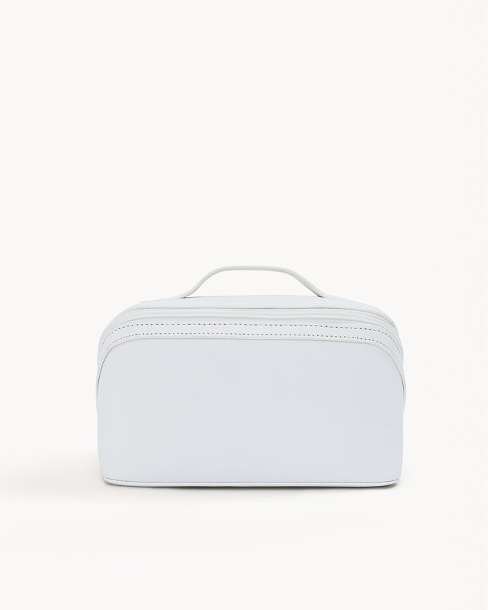 EXPANDABLE COSMETIC CASE - BONE SAFFIANO-GIFTING-Billini-Billini