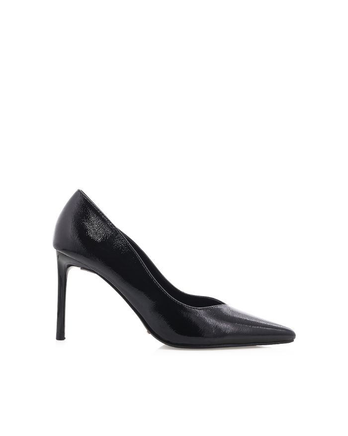 FABIOLA - BLACK CRINKLE PATENT-PUMPS-Billini-Billini
