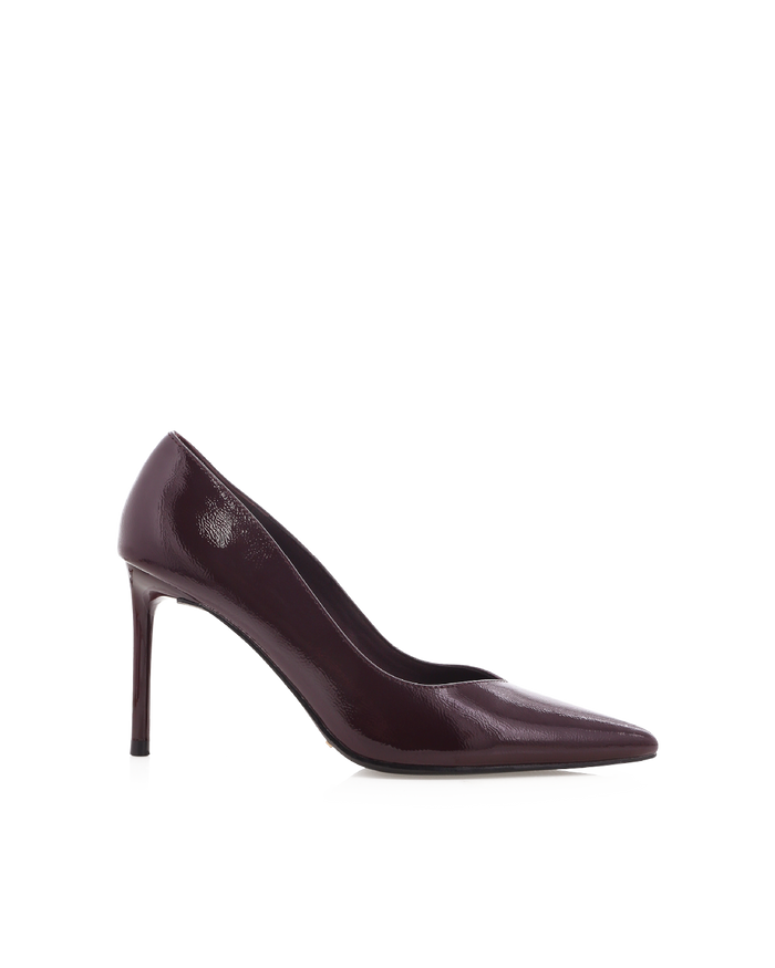 FABIOLA - MULBERRY CRINKLE PATENT-PUMPS-Billini-Billini
