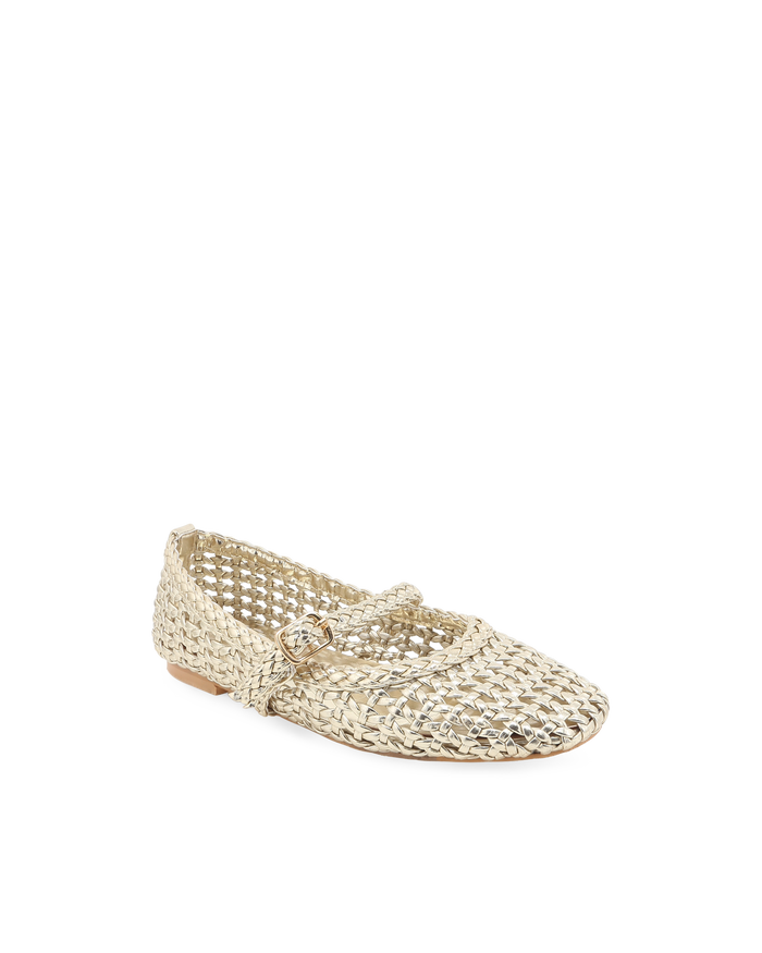 FAWNA MINI - GOLD METALLIC-Flats-Billini-Billini