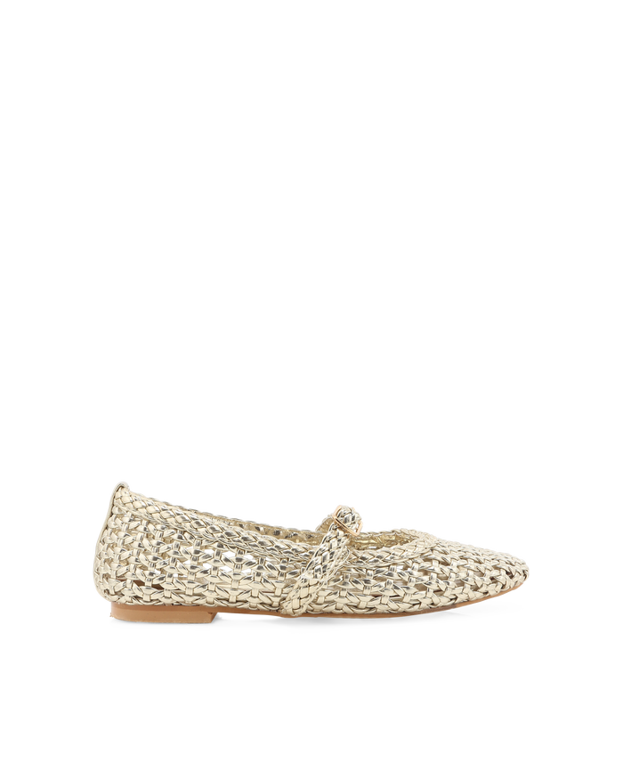 FAWNA MINI - GOLD METALLIC-Flats-Billini-Billini