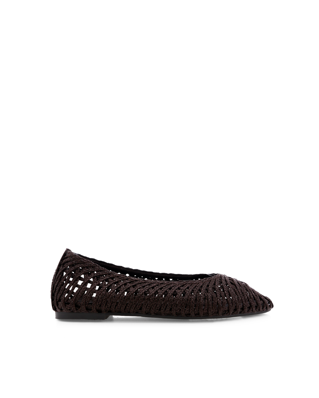 FAYETTE - CHOCOLATE RAFFIA WEAVE-Flats-Billini-Billini