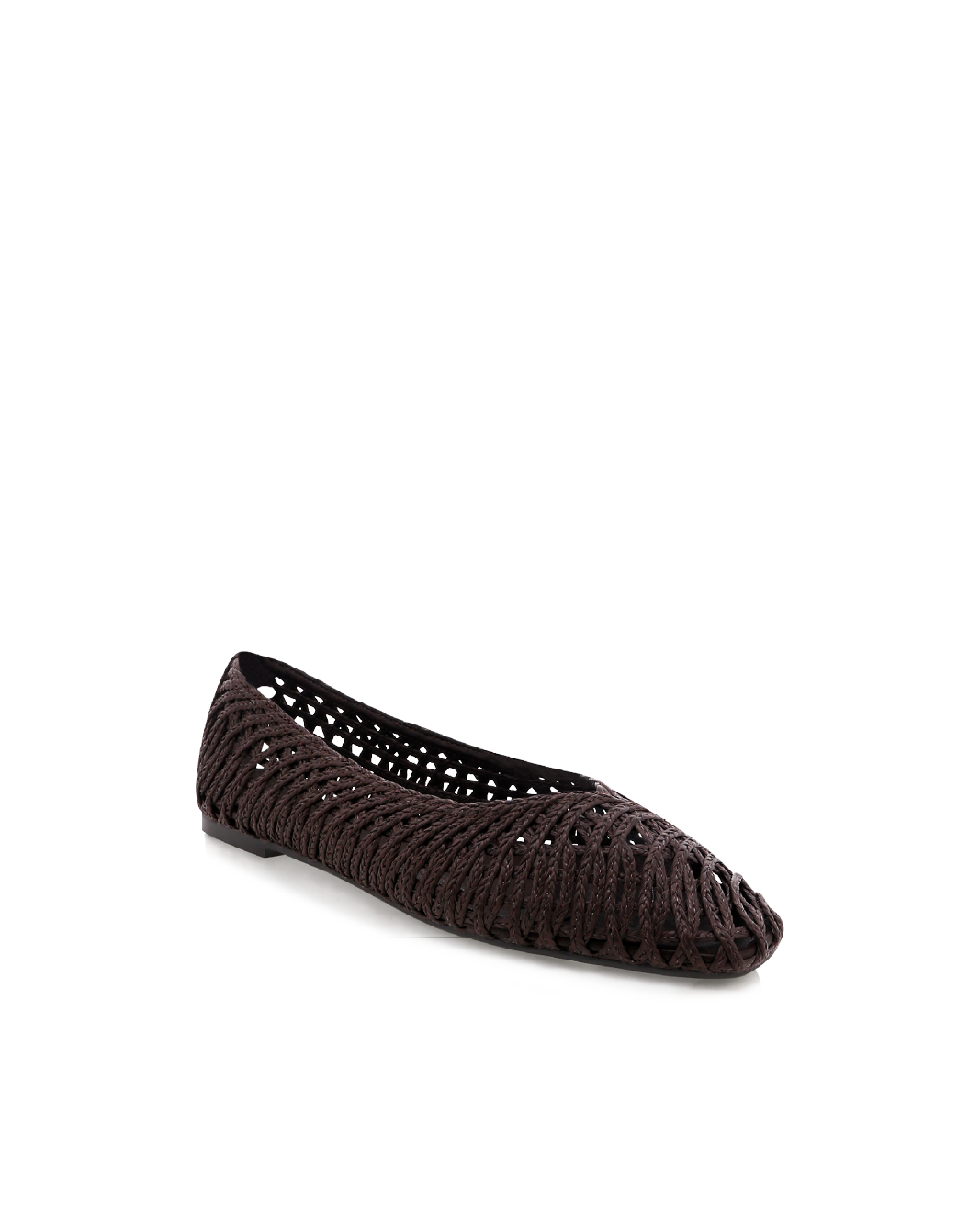 FAYETTE - CHOCOLATE RAFFIA WEAVE-Flats-Billini-Billini