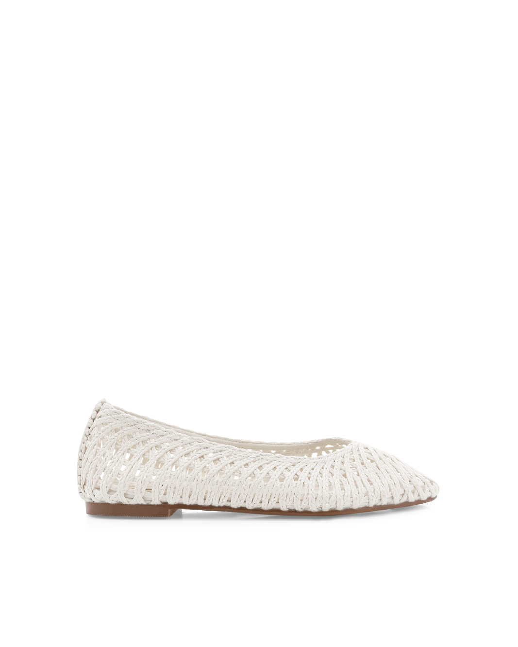FAYETTE - IVORY RAFFIA WEAVE-Flats-Billini-Billini