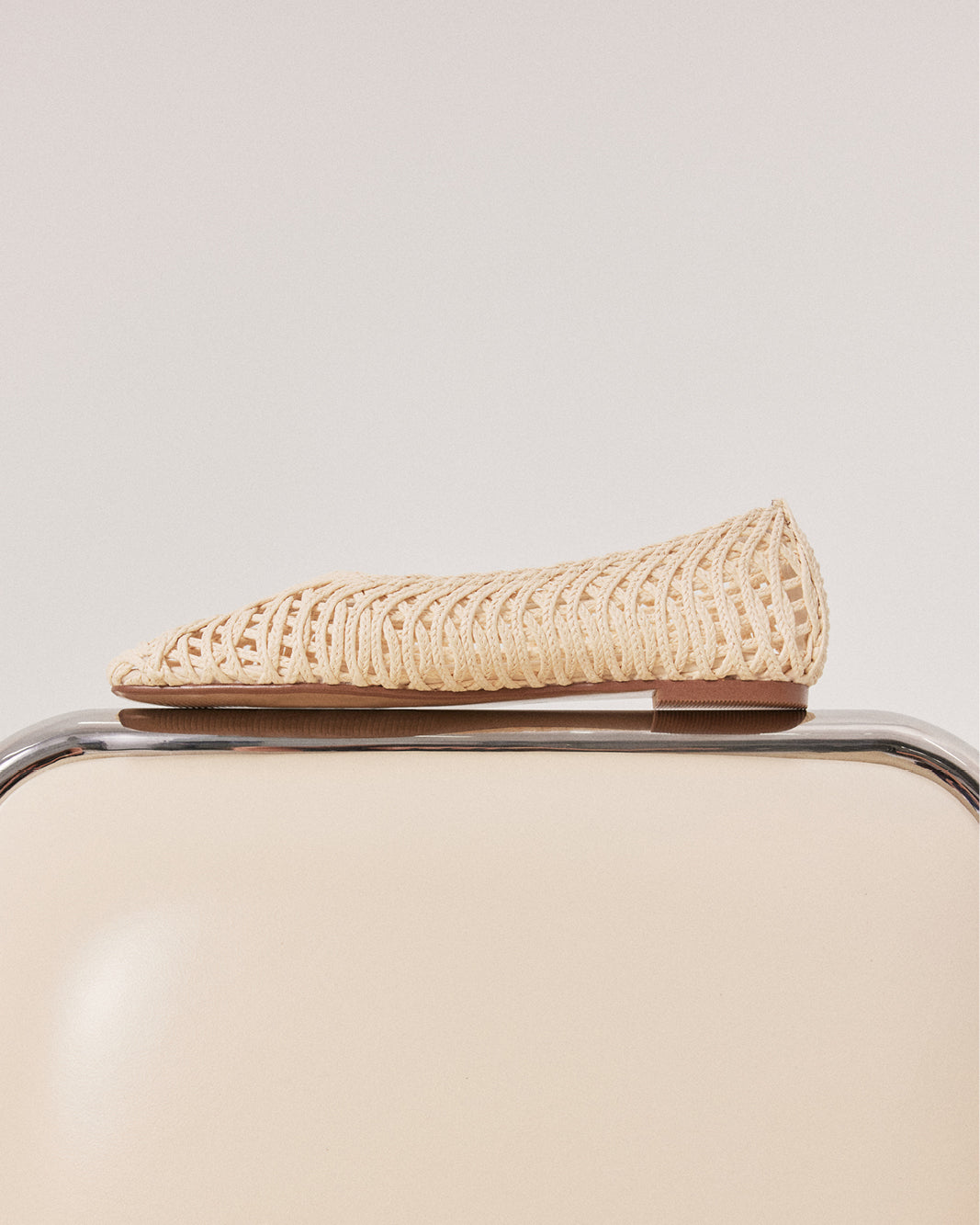 FAYETTE - IVORY RAFFIA WEAVE-Flats-Billini-Billini