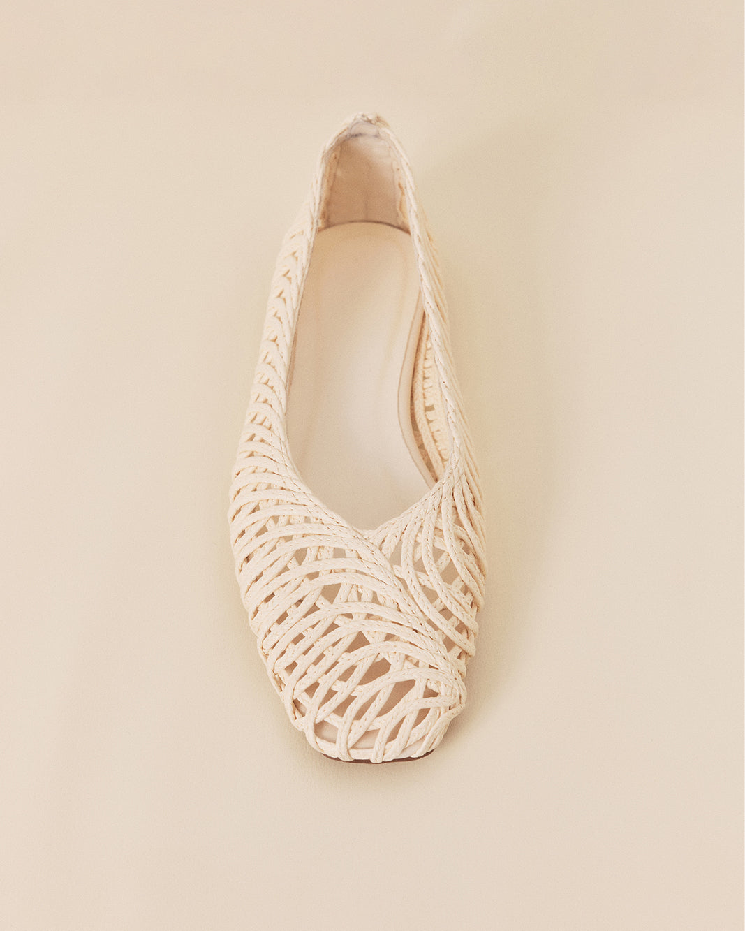 FAYETTE - IVORY RAFFIA WEAVE-Flats-Billini-Billini