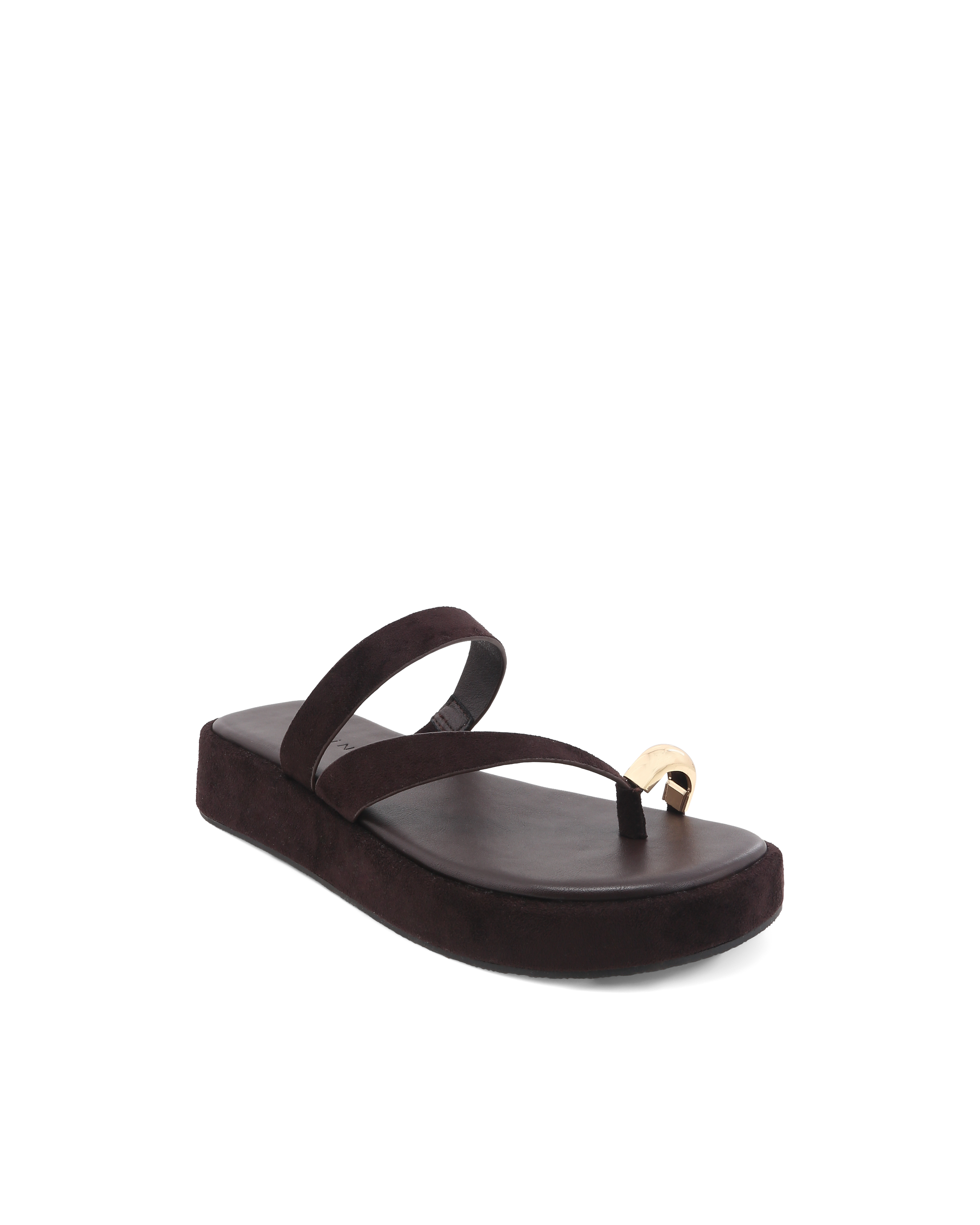 FELICIA - DARK CHOCOLATE SUEDE-Sandals-Billini-Billini