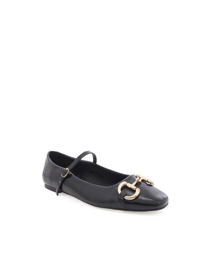FLORENT - BLACK SHINE-Flats-Billini-Billini