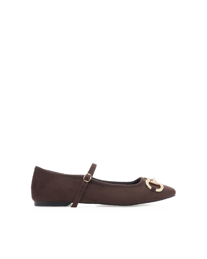 FLORENT - DARK CACAO SUEDE-Flats-Billini-Billini