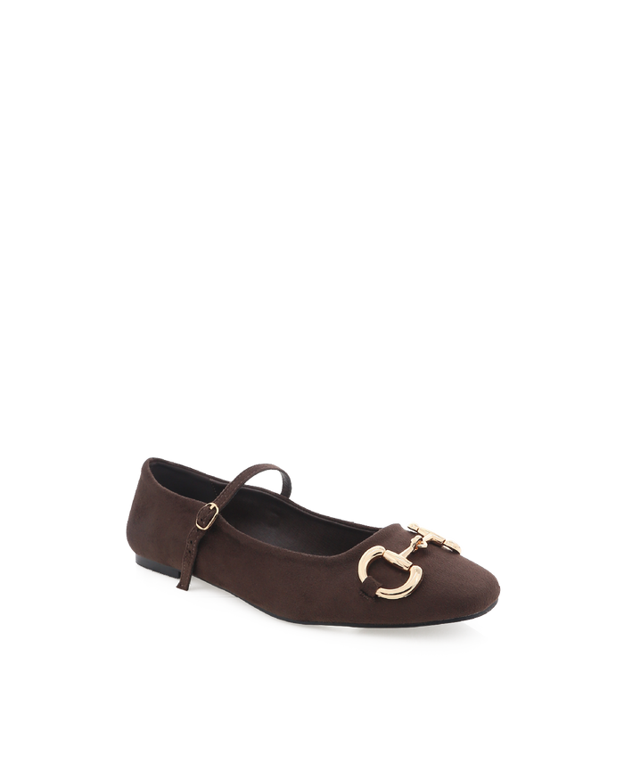 FLORENT - DARK CACAO SUEDE-Flats-Billini-Billini