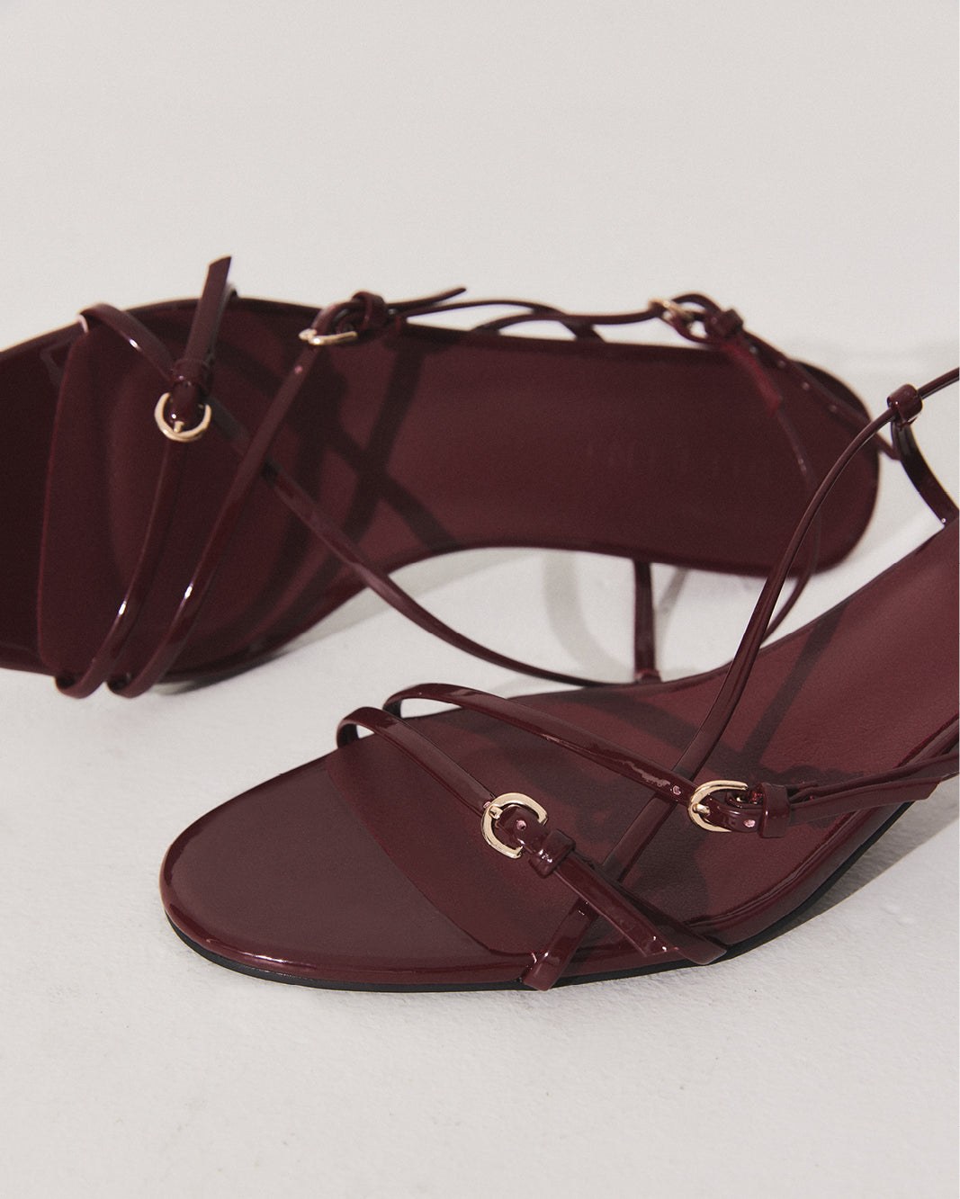 FLOSSIE - CHERRY RED PATENT-Heels-Billini-Billini