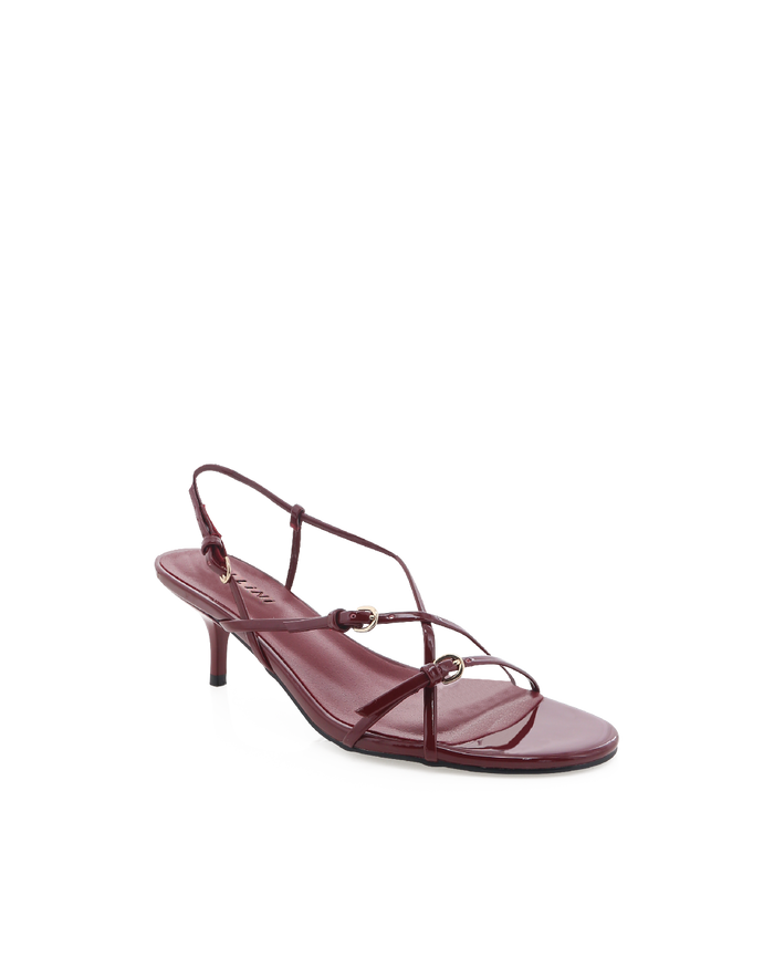 FLOSSIE - CHERRY RED PATENT-Heels-Billini-Billini