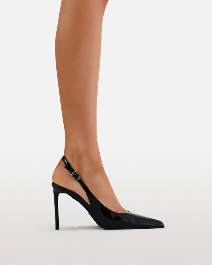 FOTENE - BLACK PATENT-PUMPS-Billini-Billini