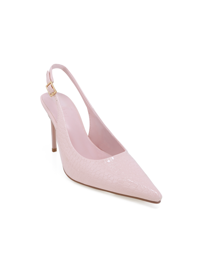 FOTENE - PALE PINK PATENT CROC-Heels-Billini-Billini