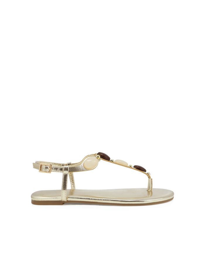 FRANCEEN - GOLD METALLIC-NEUTRAL-Sandals-Billini-Billini