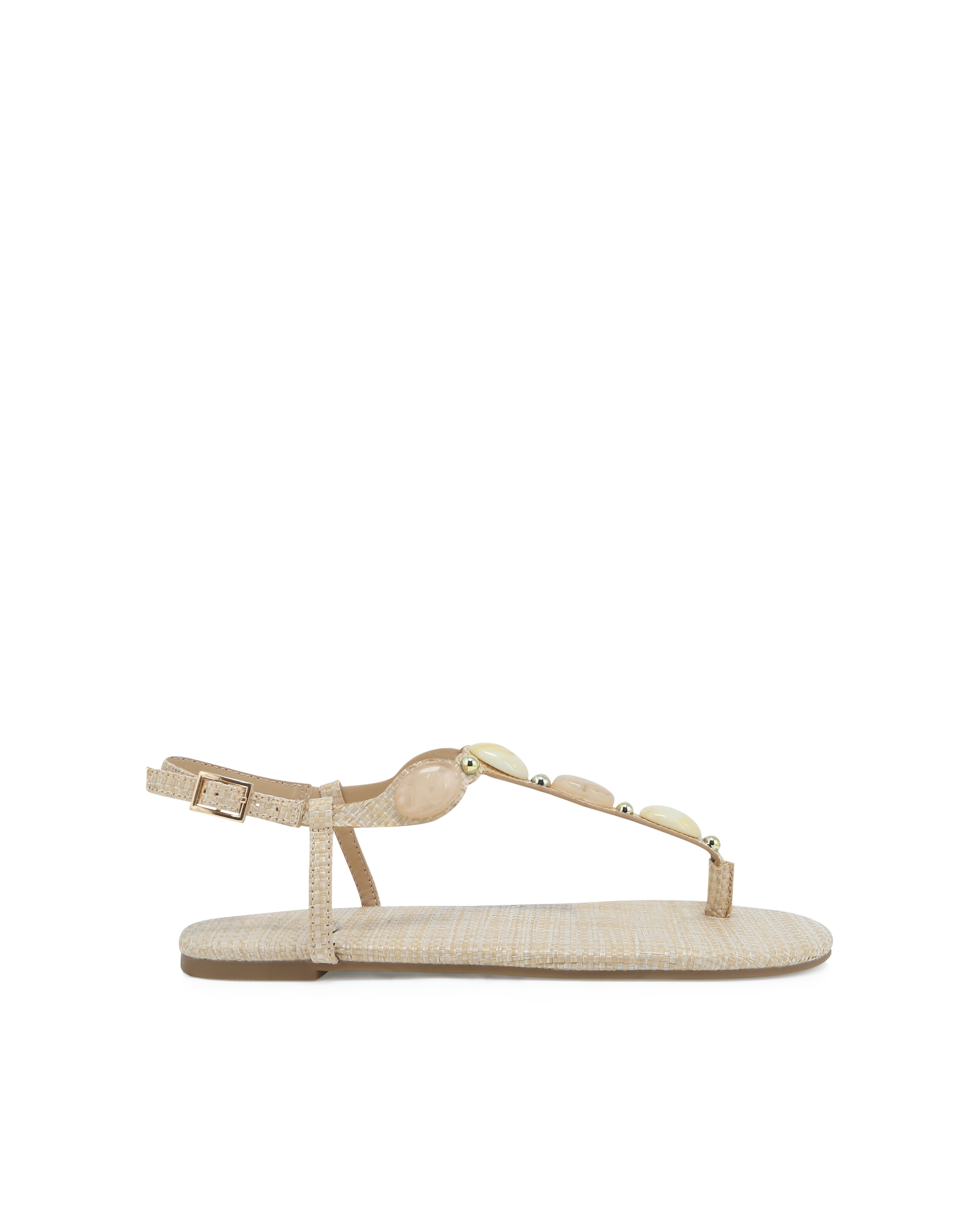 FRANCEEN - NATURAL RAFFIA-Sandals-Billini-Billini