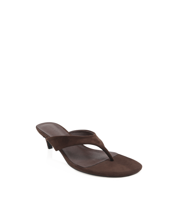 FRANCILLE - DARK CACAO SUEDE-Heels-Billini-Billini