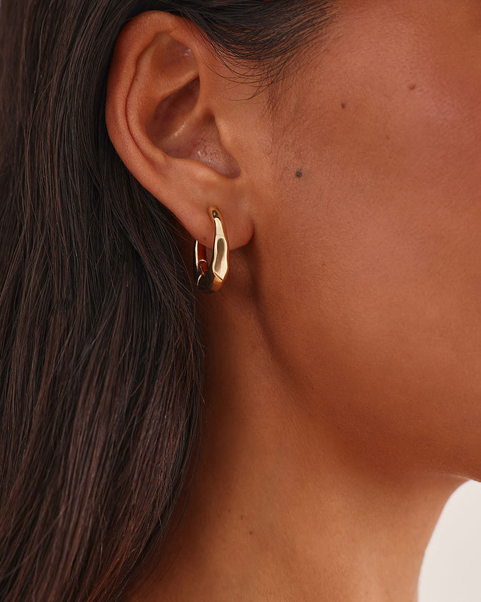 FREDDIE EARRINGS - GOLD PLATED 18K-JEWELLERY-Billini-Billini
