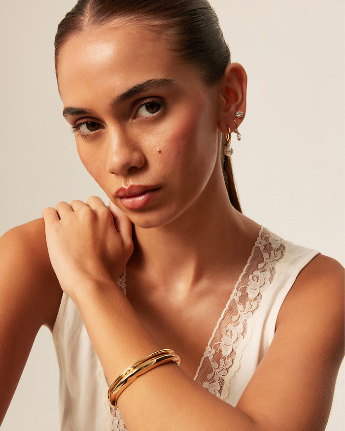 MAEVE 3 PACK EARRINGS - GOLD PLATED 18K-JEWELLERY-Billini-Billini
