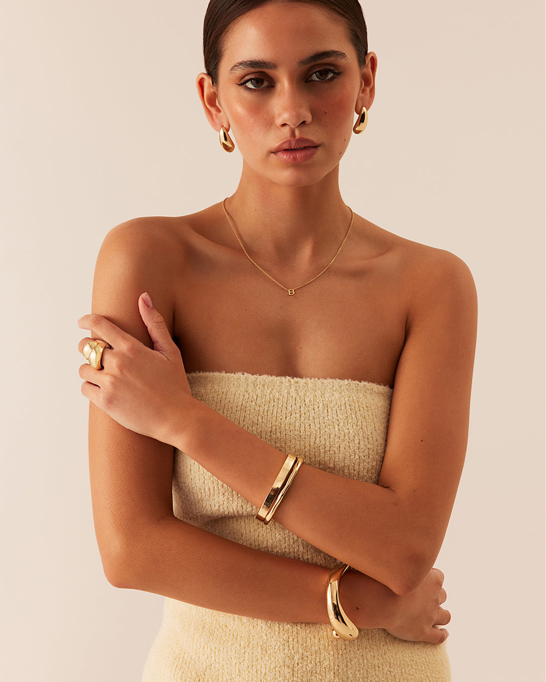 GAIZA BANGLE - GOLD-JEWELLERY-Billini-O/S-Billini
