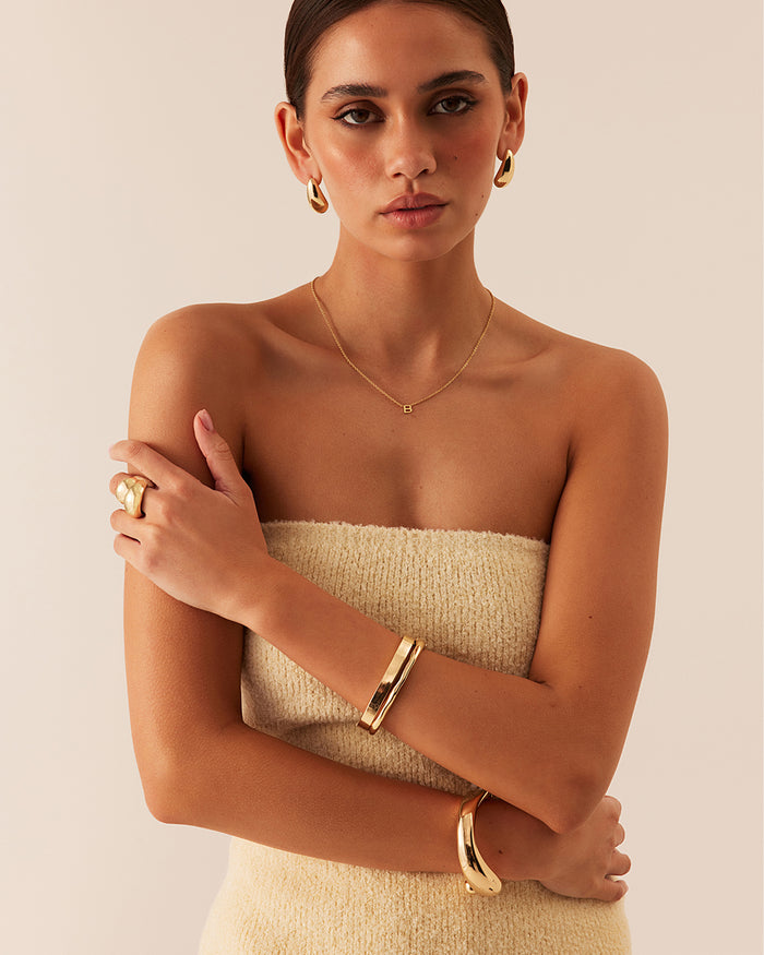 GAIZA BANGLE - GOLD-JEWELLERY-Billini-O/S-Billini