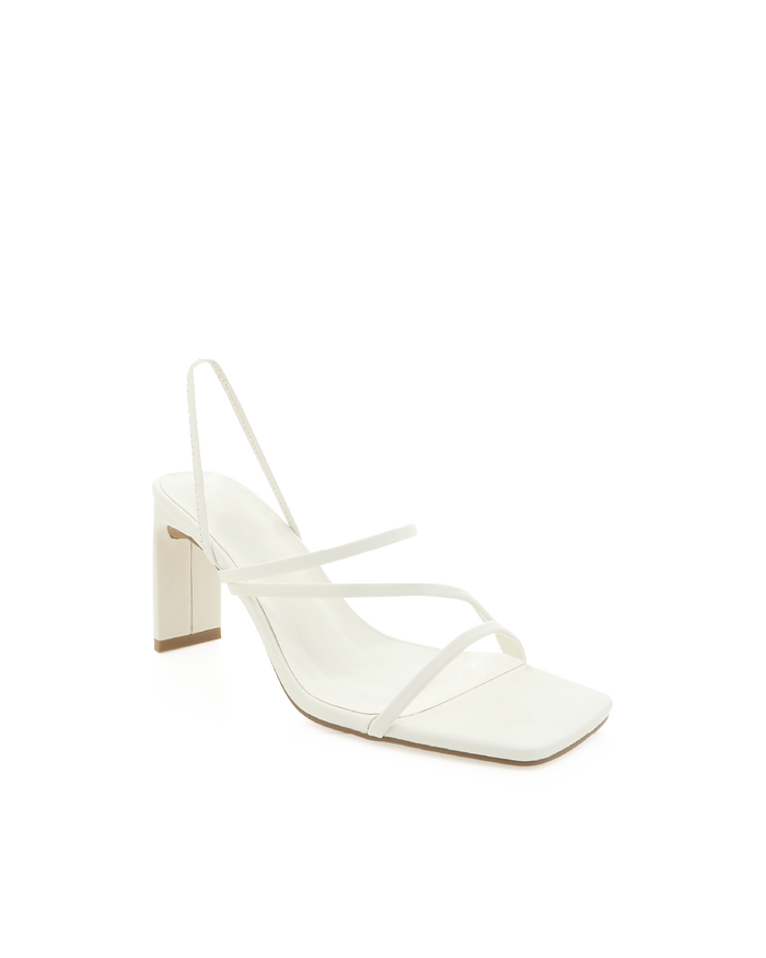 GENNA - WHITE-Heels-Billini-Billini