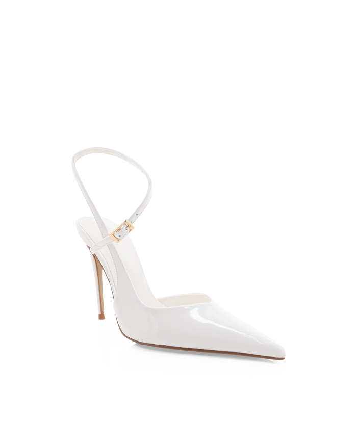 GESA - WHITE PATENT-PUMPS-Billini-Billini