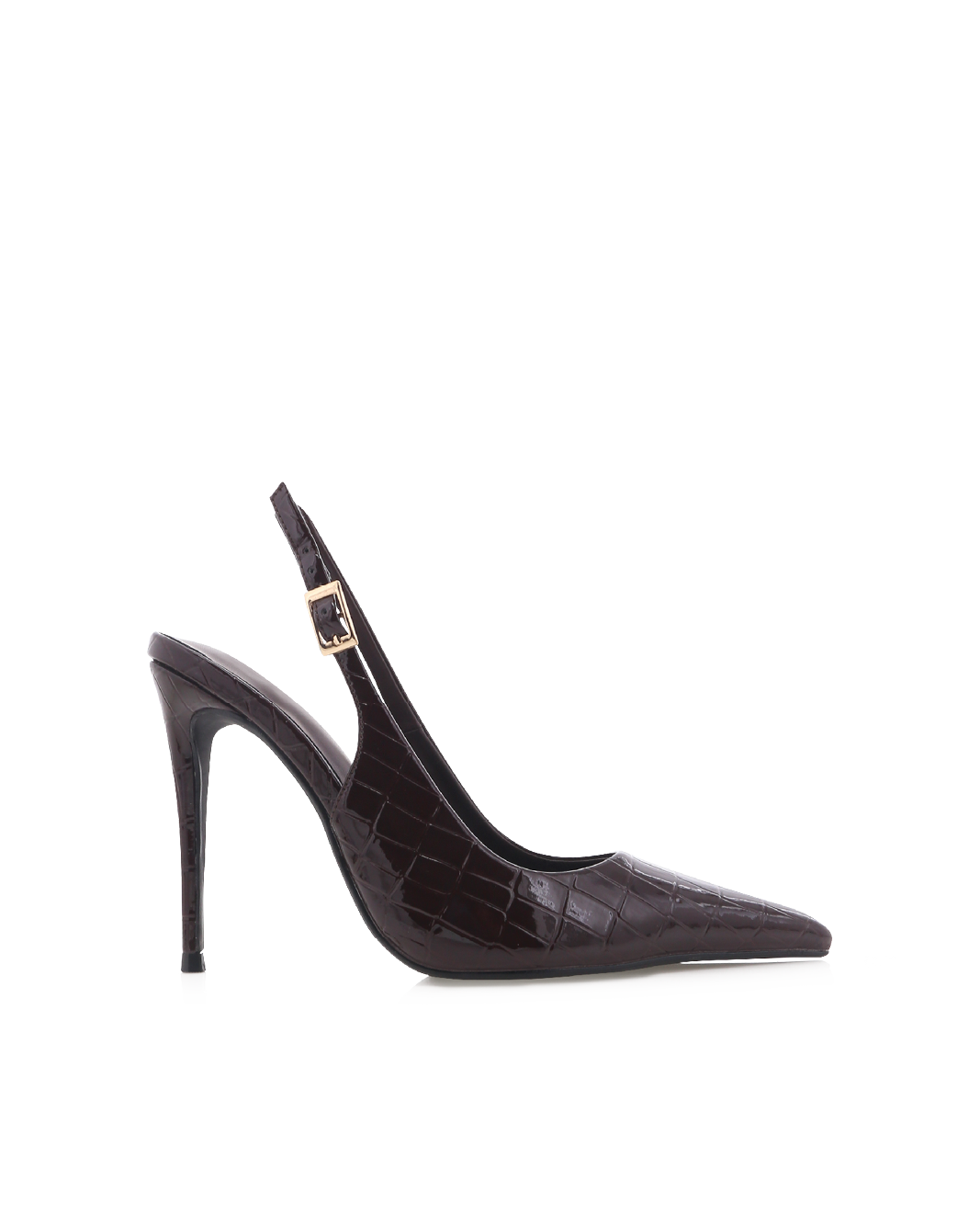 GIOVINA - DARK CACAO PATENT CROC-PUMPS-Billini-Billini