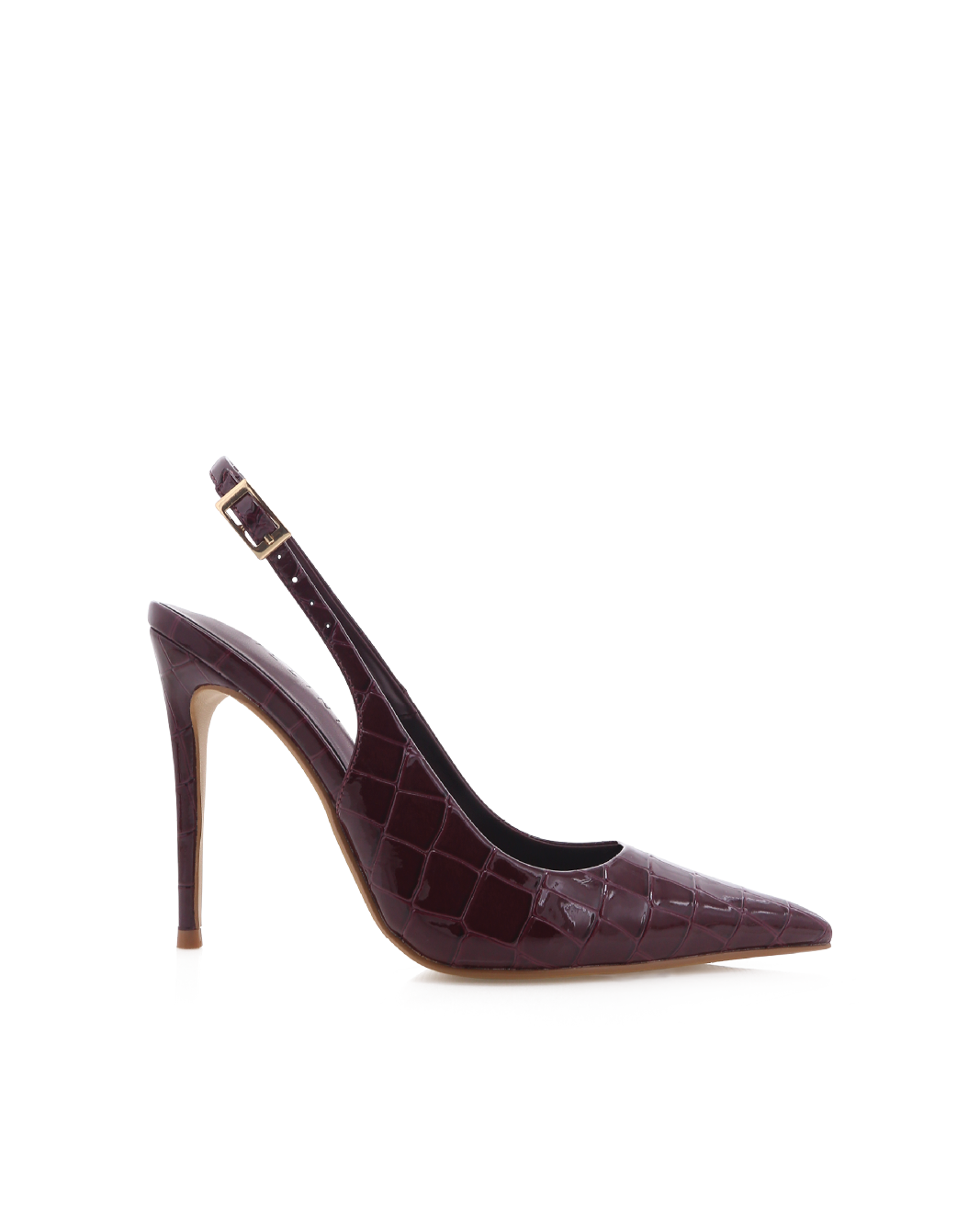 GIOVINA - DARK CHERRY PATENT CROC-PUMPS-Billini-Billini