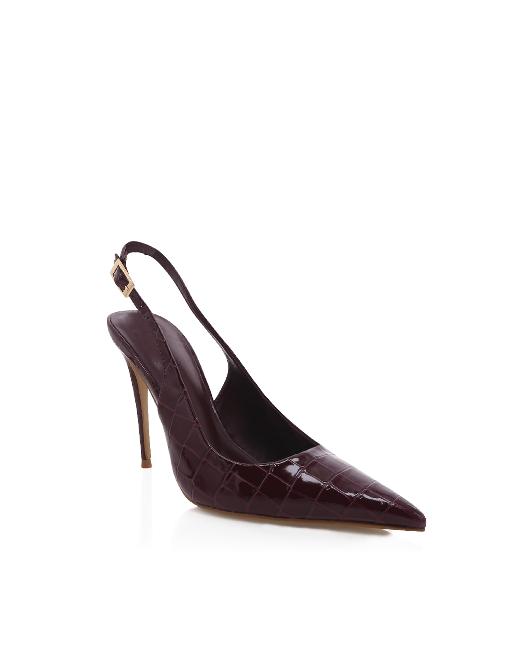 GIOVINA - DARK CHERRY PATENT CROC-PUMPS-Billini-Billini