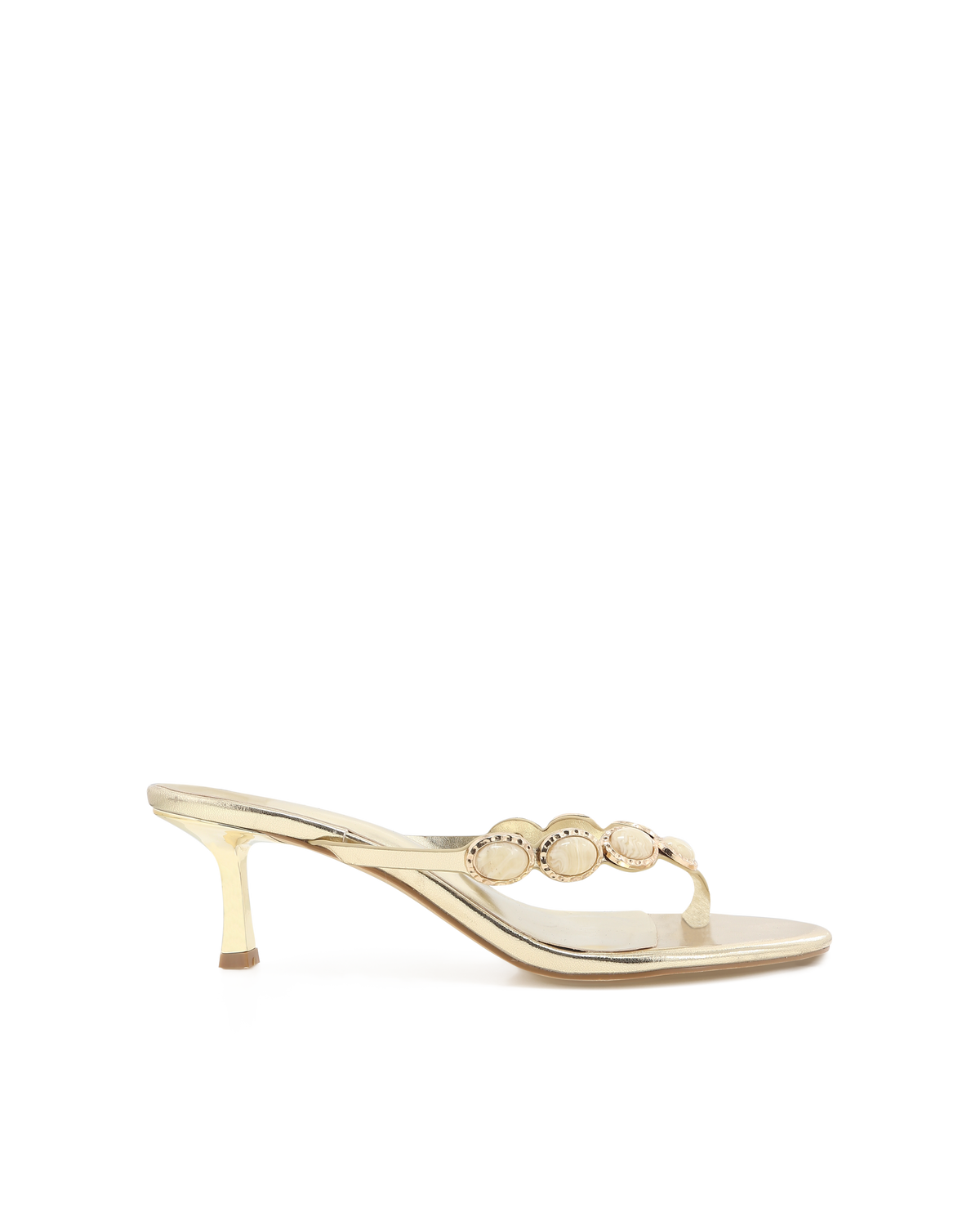 GIZELLE - GOLD METALLIC-BONE-Heels-Billini-Billini