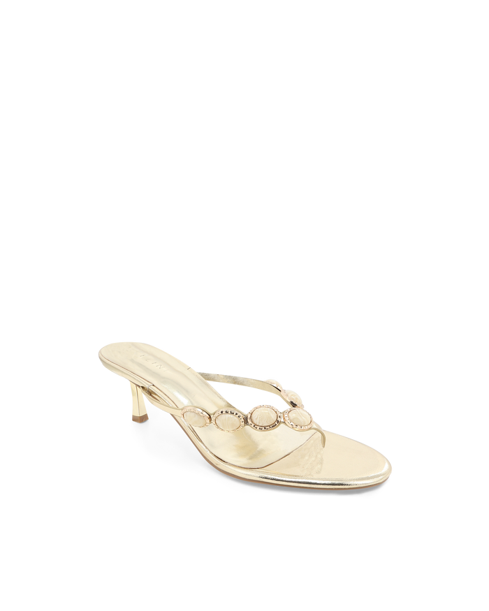 GIZELLE - GOLD METALLIC-BONE