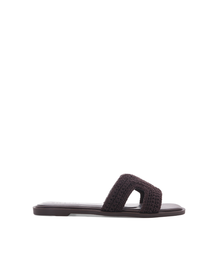 GORDY - CHOCOLATE CROCHET-Sandals-Billini-Billini