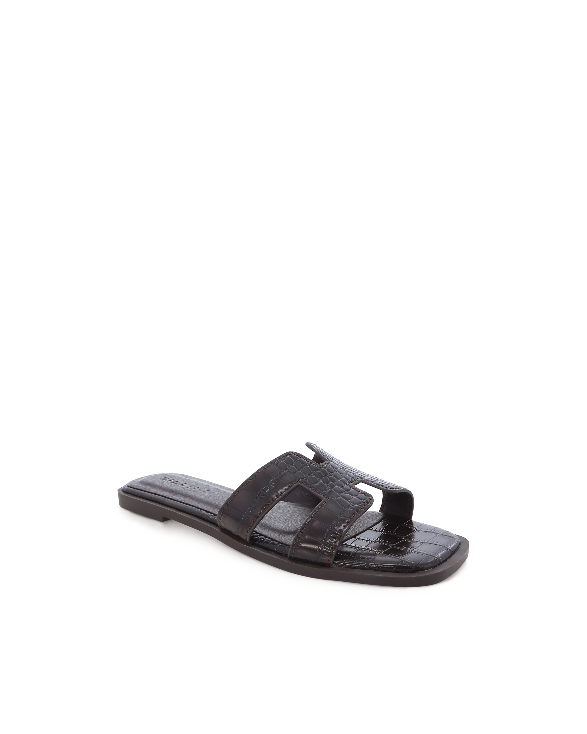 GORDY - DARK CACAO CROC-Sandals-Billini-Billini