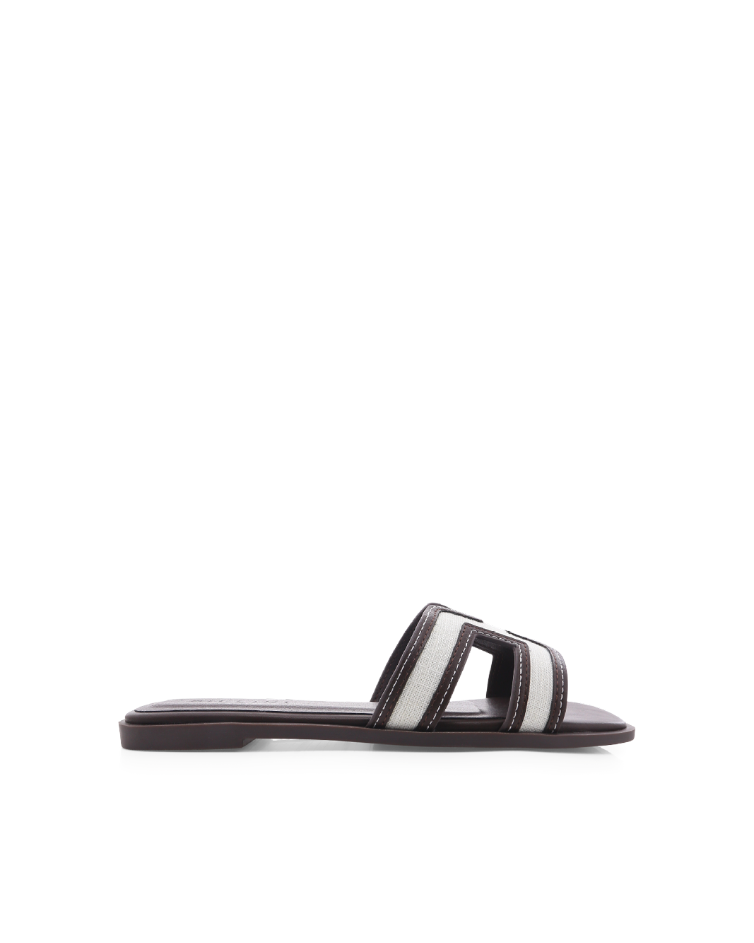 GORDY - NATURAL LINEN-CHOCOLATE-Sandals-Billini-Billini