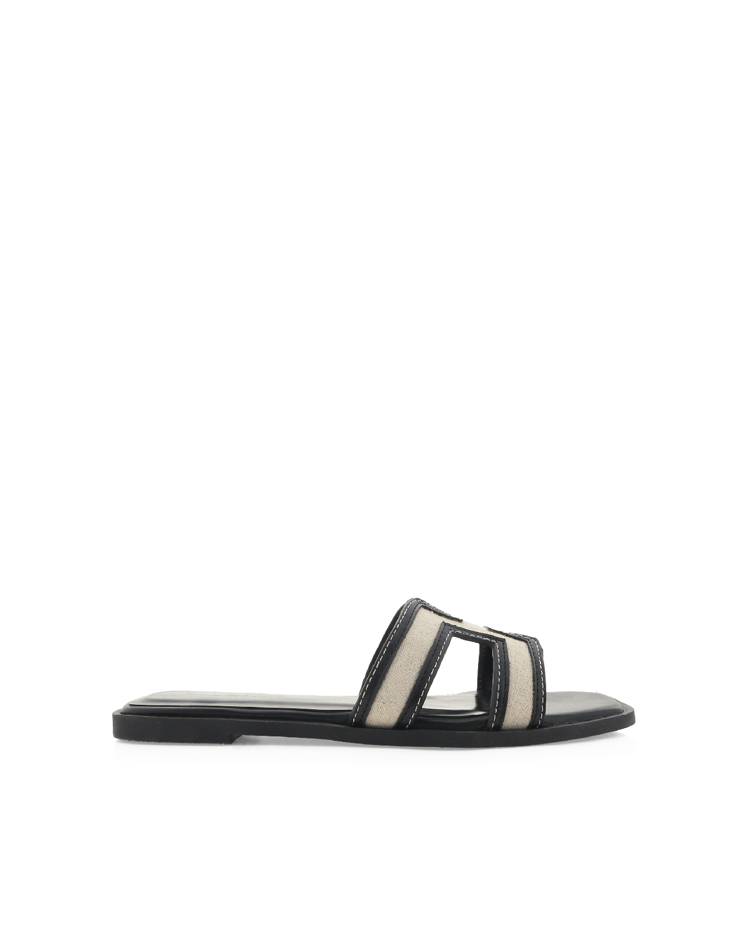 GORDY - WHEAT LINEN-BLACK-Sandals-Billini-Billini