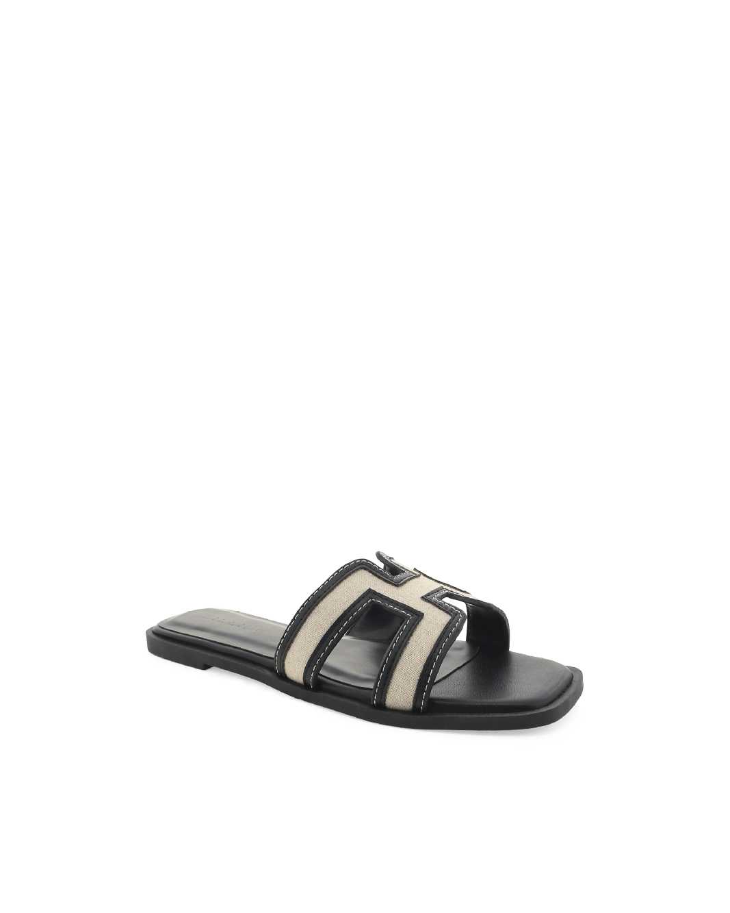 GORDY - WHEAT LINEN-BLACK-Sandals-Billini-Billini