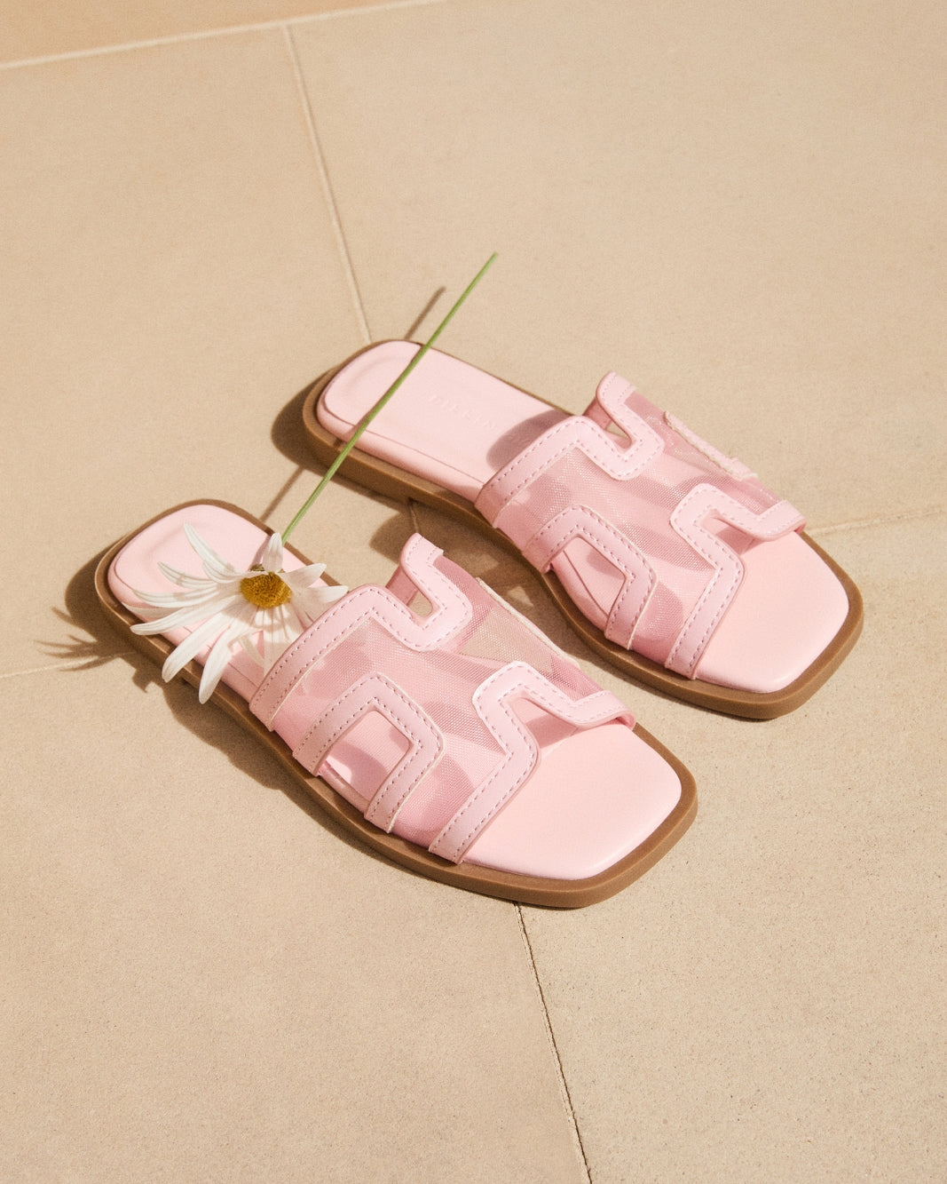 GORDY MINI - ICE PINK MESH-Sandals-Billini-Billini