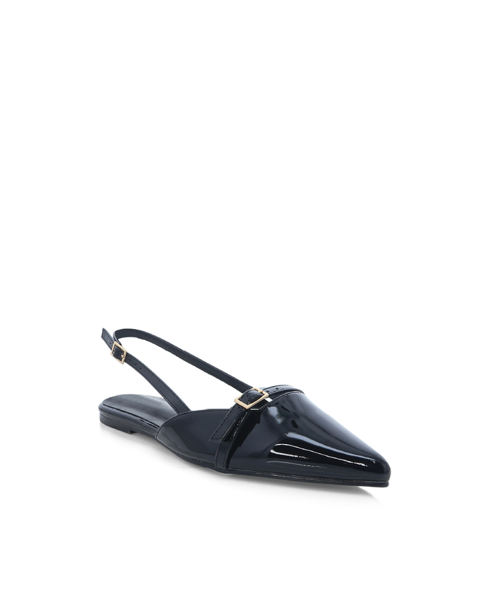 HADLEE - BLACK PATENT-Flats-Billini-Billini